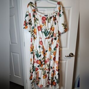 BLOOMCHIC NWT 22-24‎ 3X Multicolored Fruit Print Dress